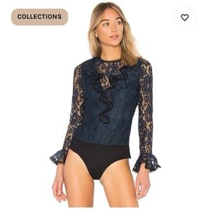 Alexis lace bodysuit blouse top